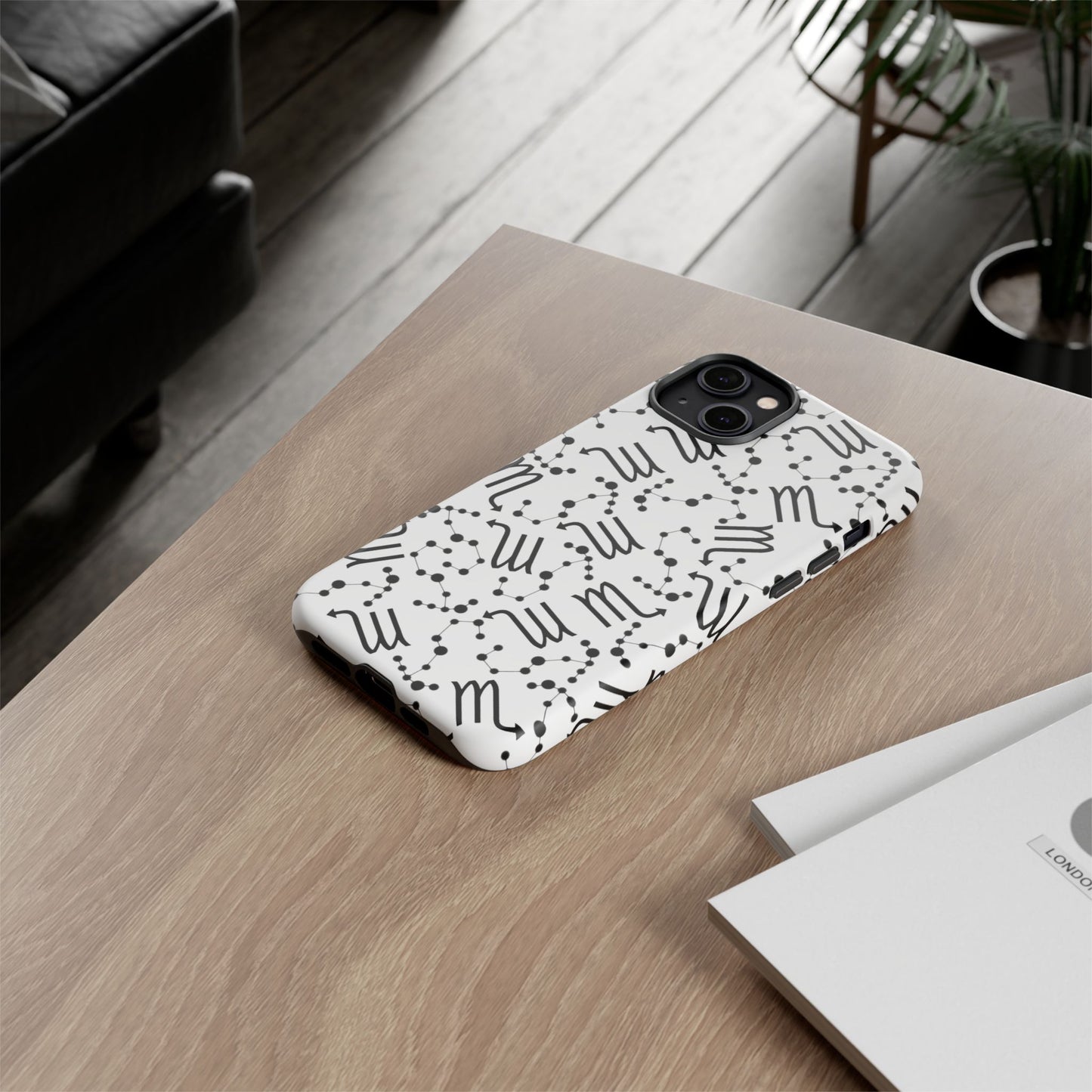 Tough Cases with the Scorpio Zodiac sign for iPhone, Samsung Galaxy, and Google Pixel devices