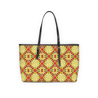 Leather Shoulder Bag, Virgo, Zodiac, Flower Pattern