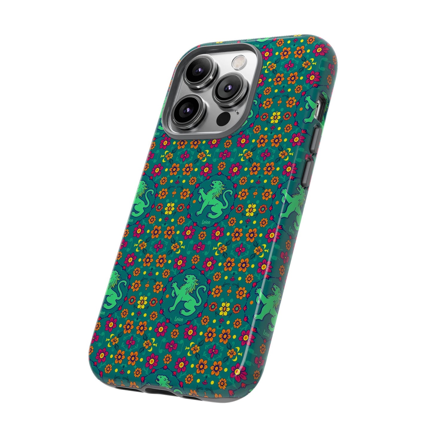 Tough Cases, Leo, Zodiac v3, Flower Pattern