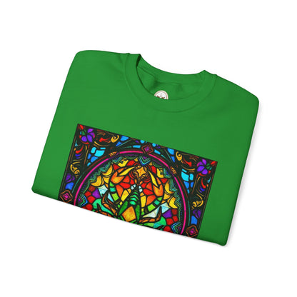 Unisex Heavy Blend™ Crewneck Sweatshirt, Glass 1, Scorpio Zodiac Design