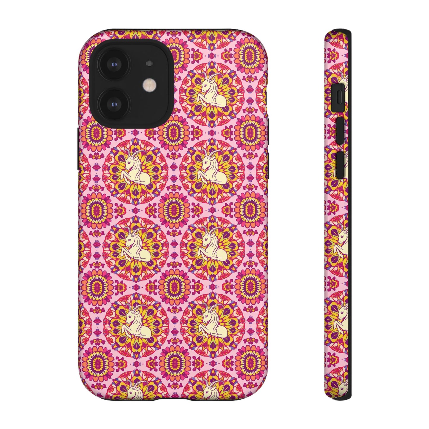 Tough Cases, Capricorn, Zodiac v4, Flower Pattern