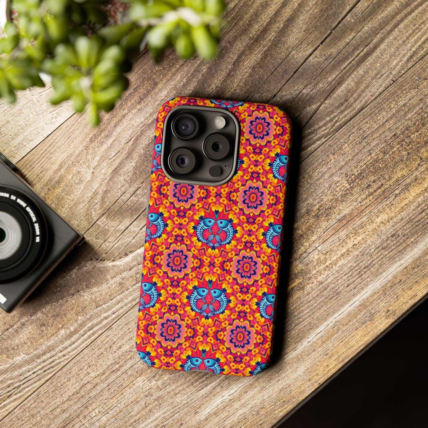 Tough Cases, Pisces, Zodiac v1, Flower Pattern