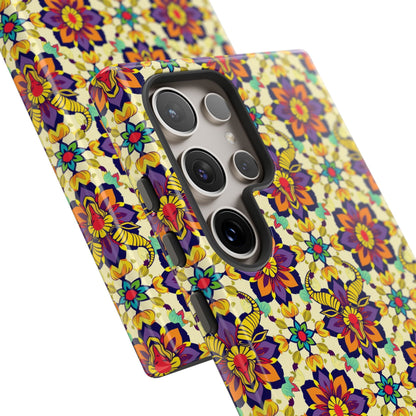 Tough Cases, Taurus, Zodiac v1, Flower Pattern