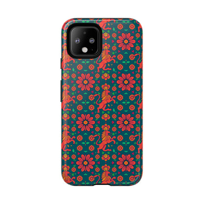 Tough Cases, Leo, Zodiac v2, Flower Pattern