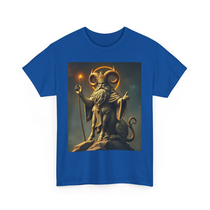 Unisex Heavy Cotton T-Shirt, Taurus God v1, Zodiac Design