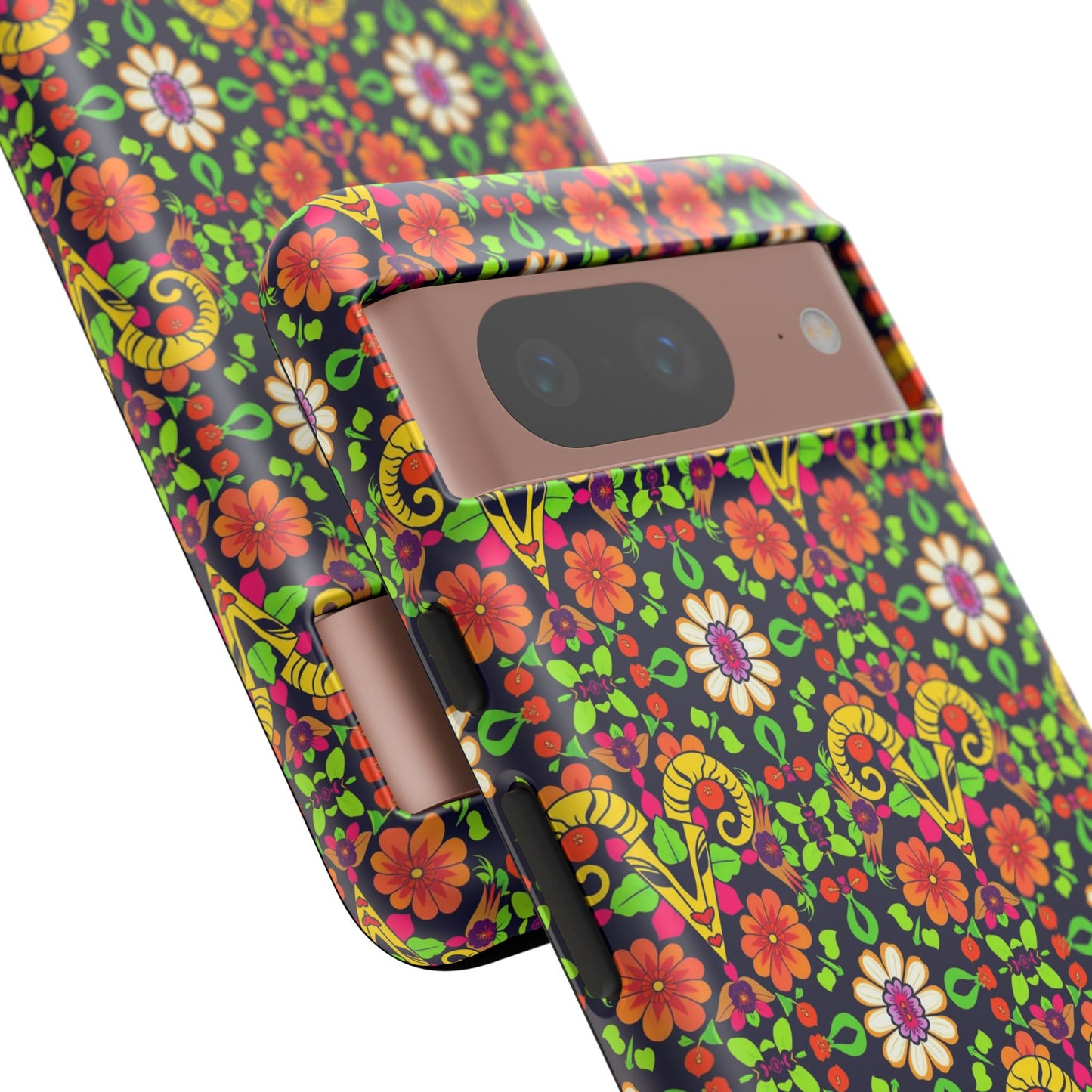 Tough Cases, Aries, Zodiac v4, Flower Pattern