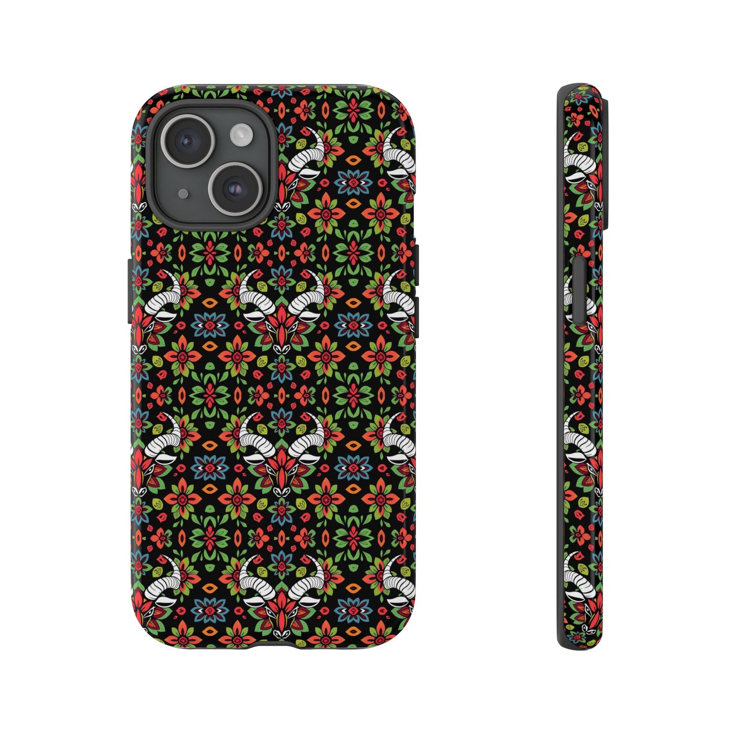 Tough Cases, Taurus, Zodiac v2, Flower Pattern