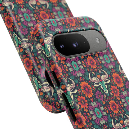 Tough Cases, Taurus, Zodiac v4, Flower Pattern