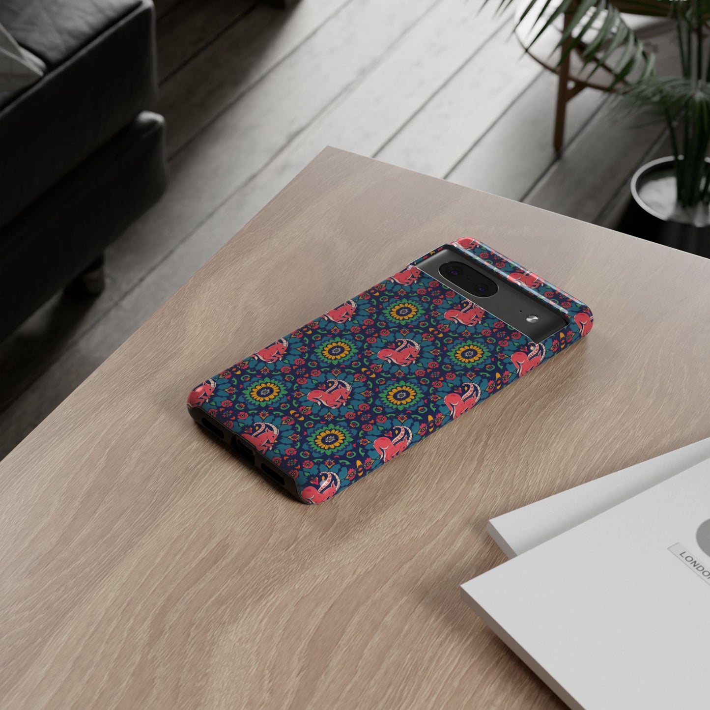 Tough Cases, Capricorn, Zodiac v1, Flower Pattern
