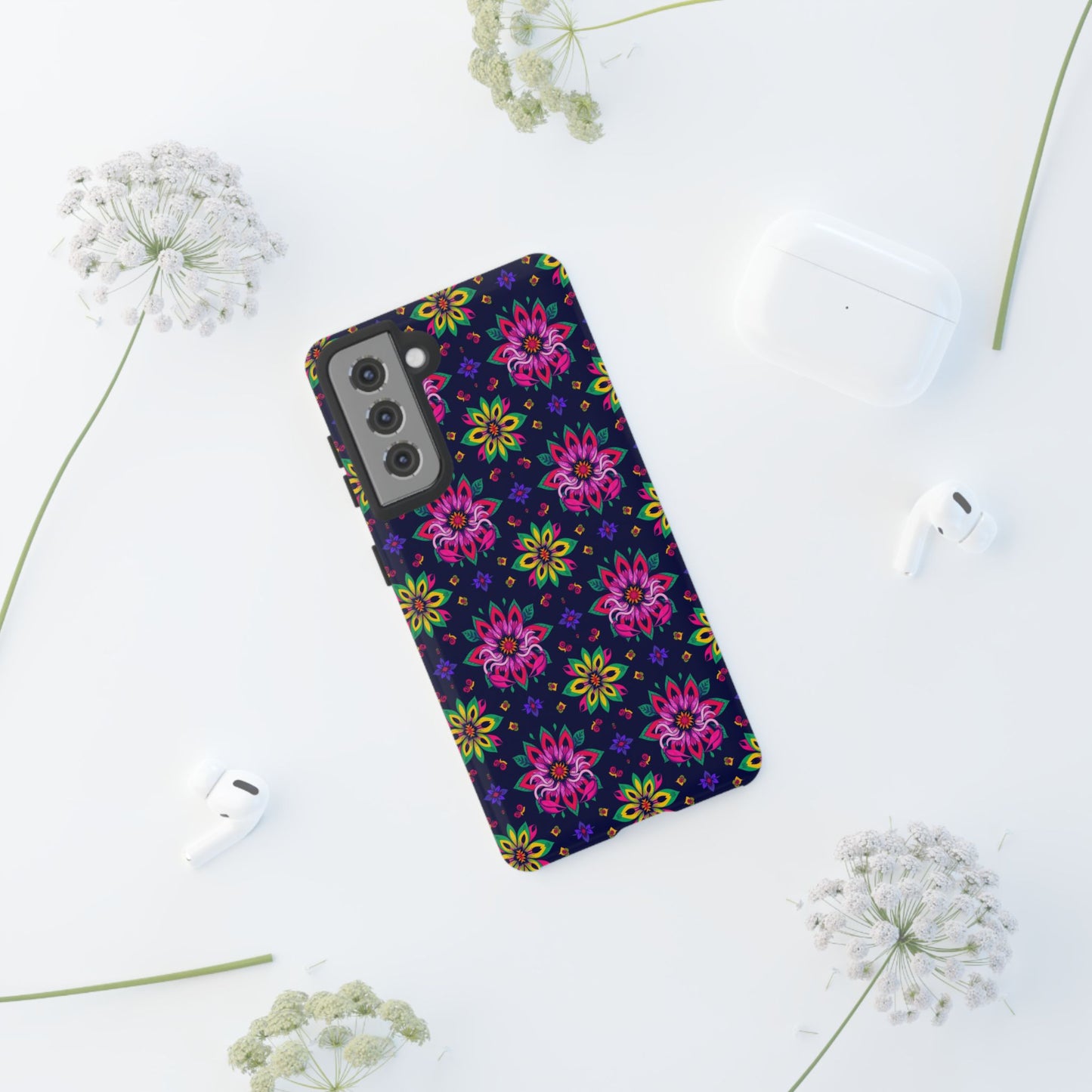 Tough Cases, Scorpio, Zodiac v4, Flower Pattern