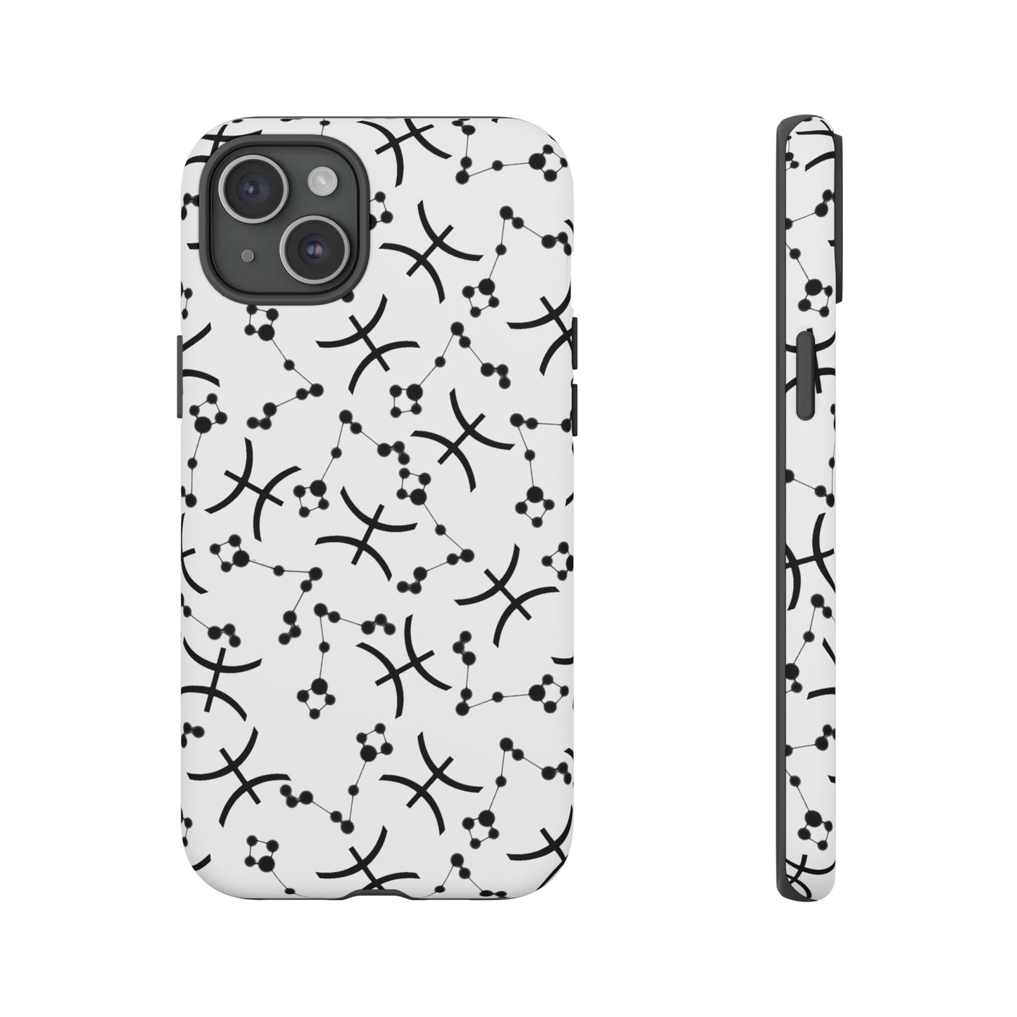 Tough Cases with the Pisces Zodiac sign for iPhone, Samsung Galaxy, and Google Pixel devices