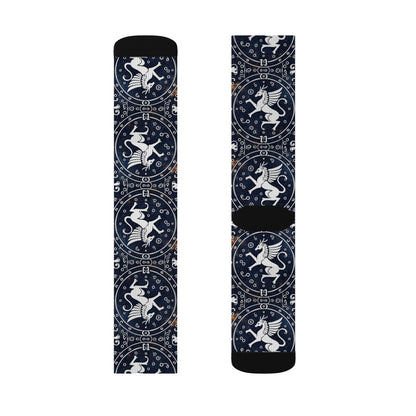 Sublimation Socks, Virgo, Zodiac v1, Pattern