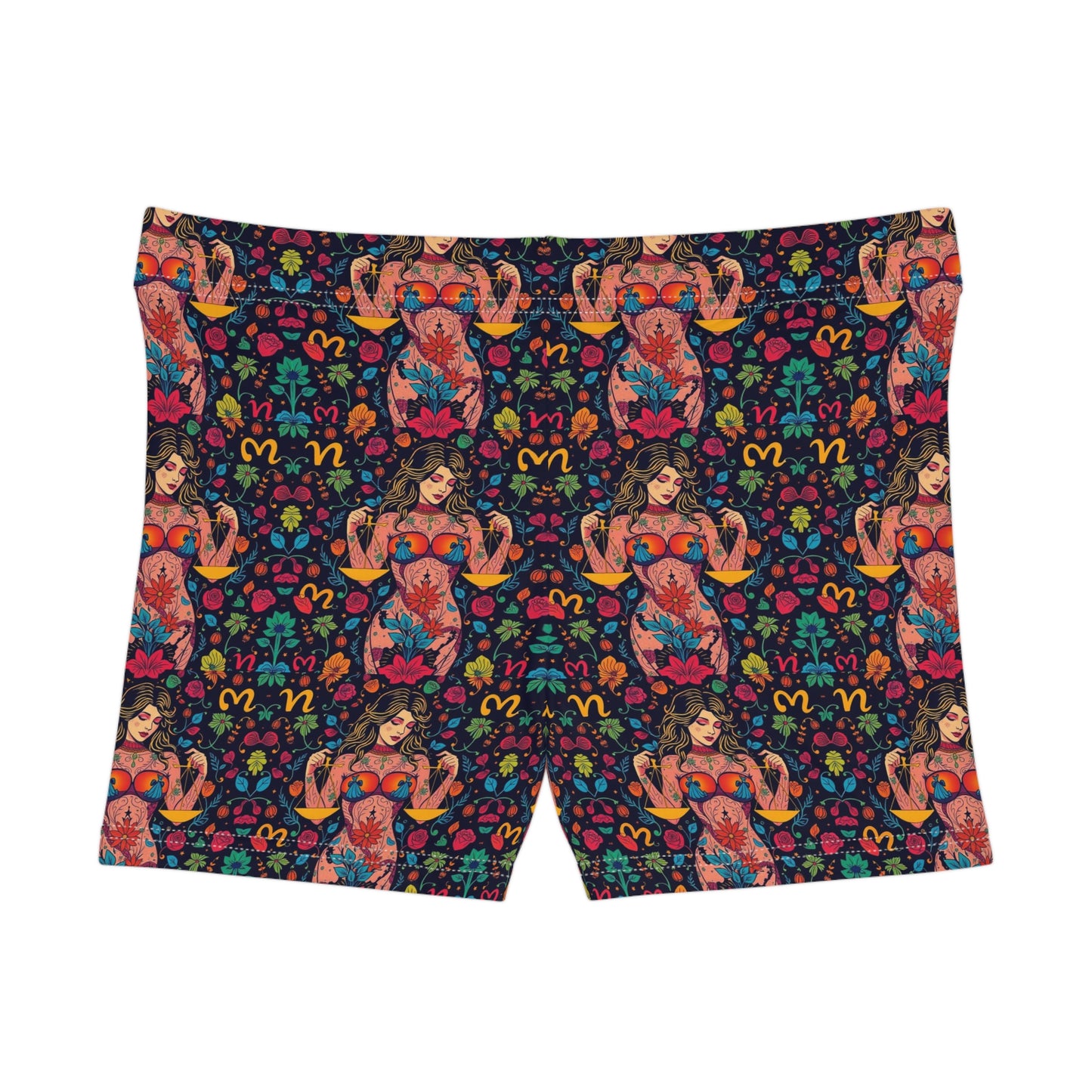 Women's Shorts, (AOP), Libra, Zodiac v1, Sexy Pattern