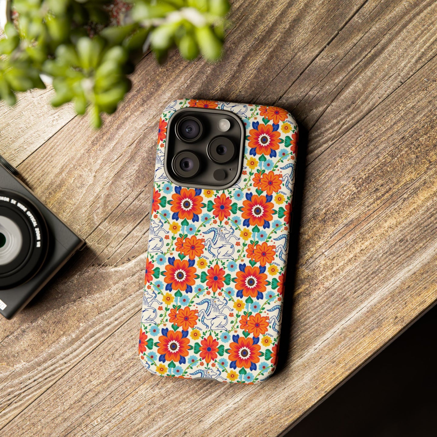 Tough Cases, Virgo, Zodiac v4, Flower Pattern
