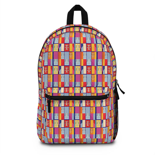 Backpack, Libra, Zodiac v2, Shapes Pattern