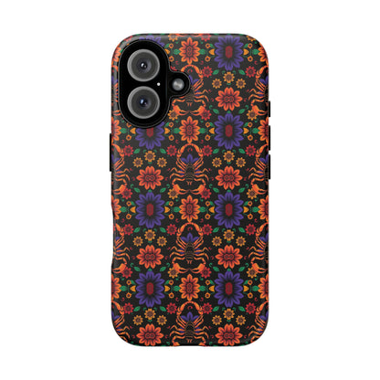 Tough Cases, Scorpio, Zodiac, Flower Pattern