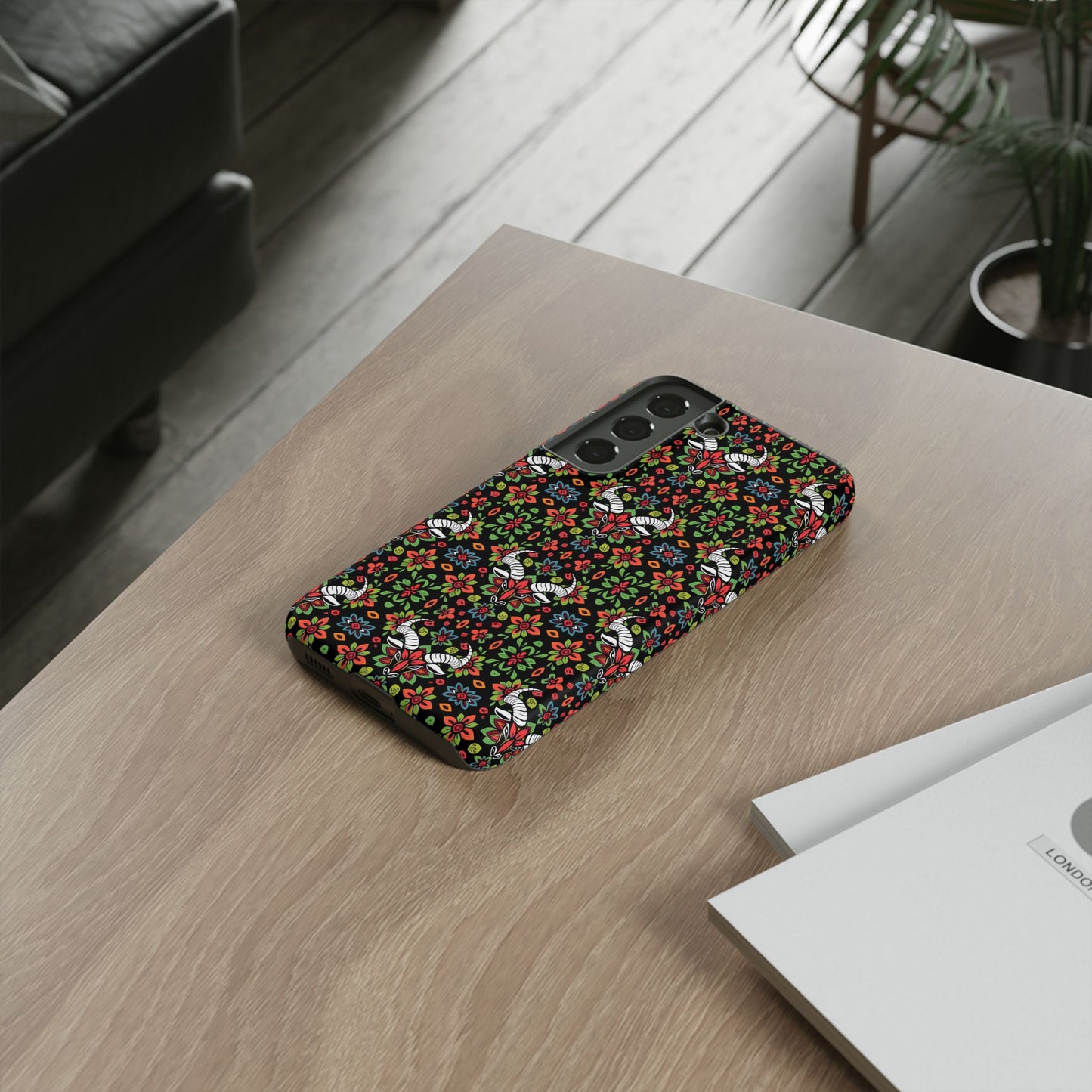 Tough Cases, Taurus, Zodiac v2, Flower Pattern