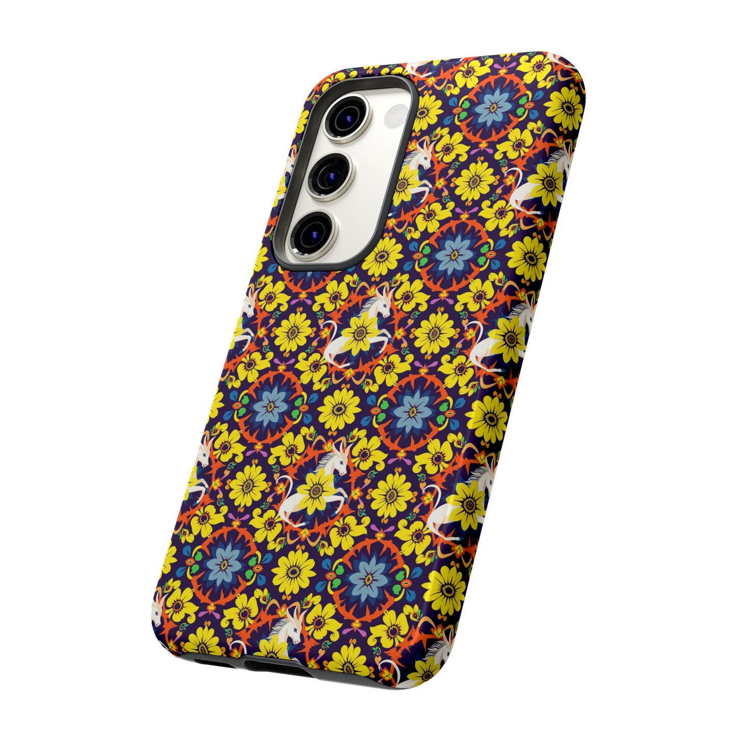 Tough Cases, Aquarius, Zodiac v3, Flower Pattern