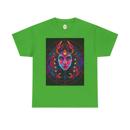 Unisex Heavy Cotton T-Shirt, Scorpio, Zodiac v4, Sexy Art