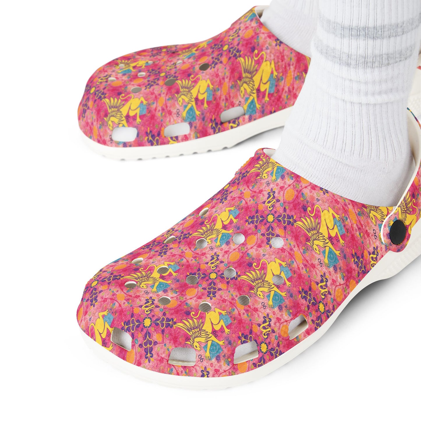 EVA Foam Rubber Shoes, (AOP), Virgo, Zodiac v1, Pattern