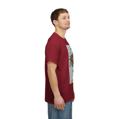 Unisex Heavy Cotton T-Shirt, Capricorn God v3, Zodiac Design