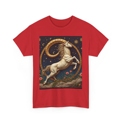 Unisex Heavy Cotton T-Shirt, Aries Animal. Zodiac Design