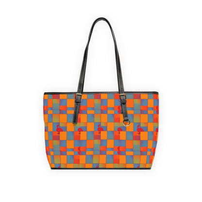 Leather Shoulder Bag, Cancer, Zodiac v4, Shapes Pattern
