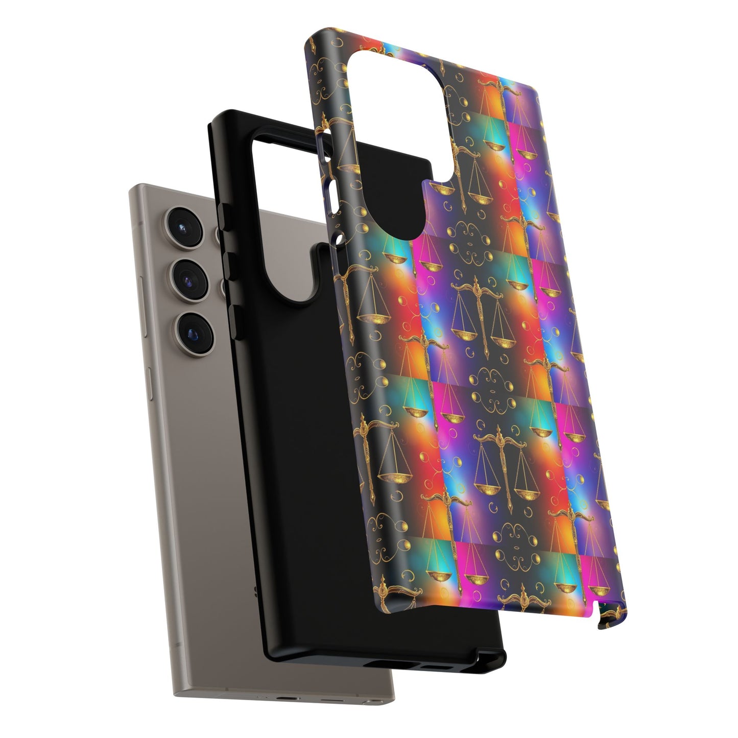 Tough Cases, Libra, Zodiac v1, Metal Pattern