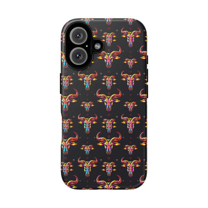 Tough Cases, Taurus, Zodiac, Metal Pattern