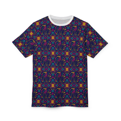 Unisex Cut & Sew T-Shirt, AOP, Aquarius, Zodiac v1, Pattern