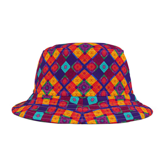 Bucket Hat, (AOP), Virgo, Zodiac Shape Pattern