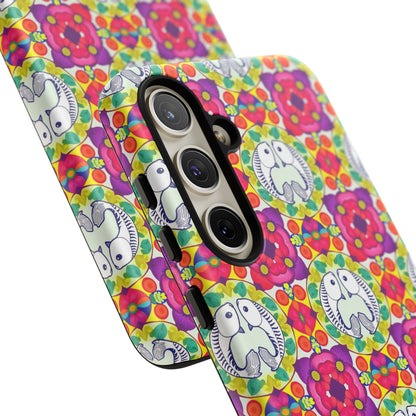 Tough Cases, Pisces, Zodiac v2, Flower Pattern