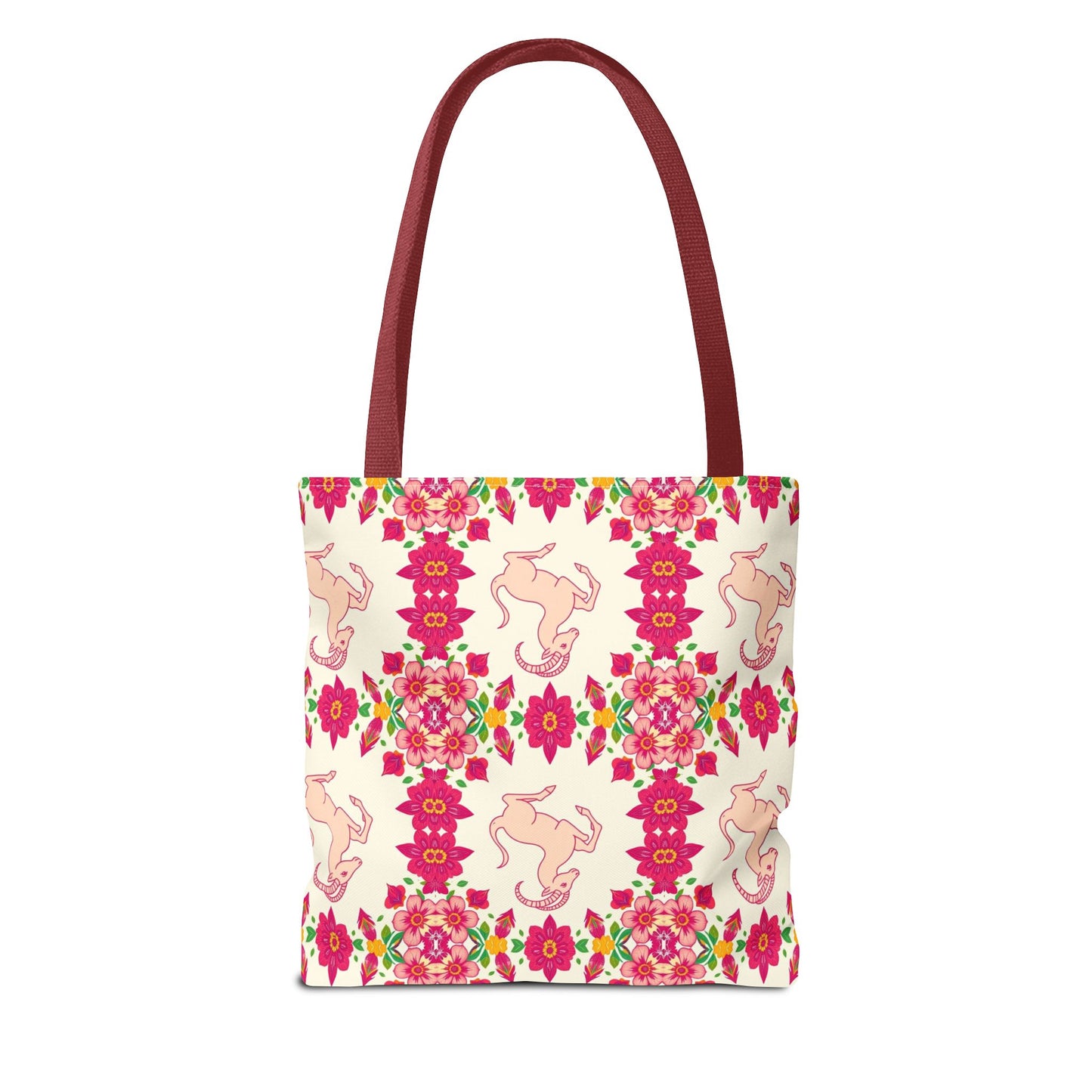 Tote Bag (AOP), Capricorn, Zodiac, Flower Pattern