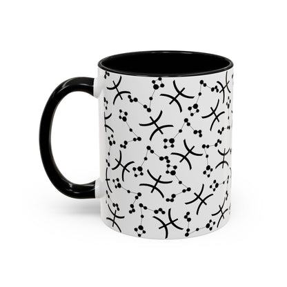 Accent Coffee Mug with the Pisces sign (11, 15oz)