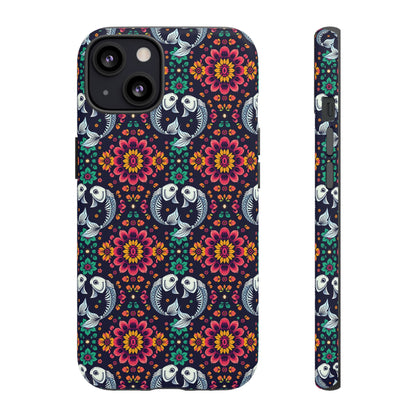 Tough Cases, Pisces, Zodiac v4, Flower Pattern