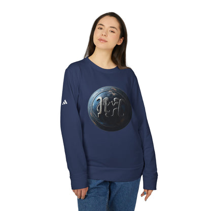 Adidas, Unisex Fleece Crewneck Sweatshirt, Gemini, Space Symbol, Zodiac