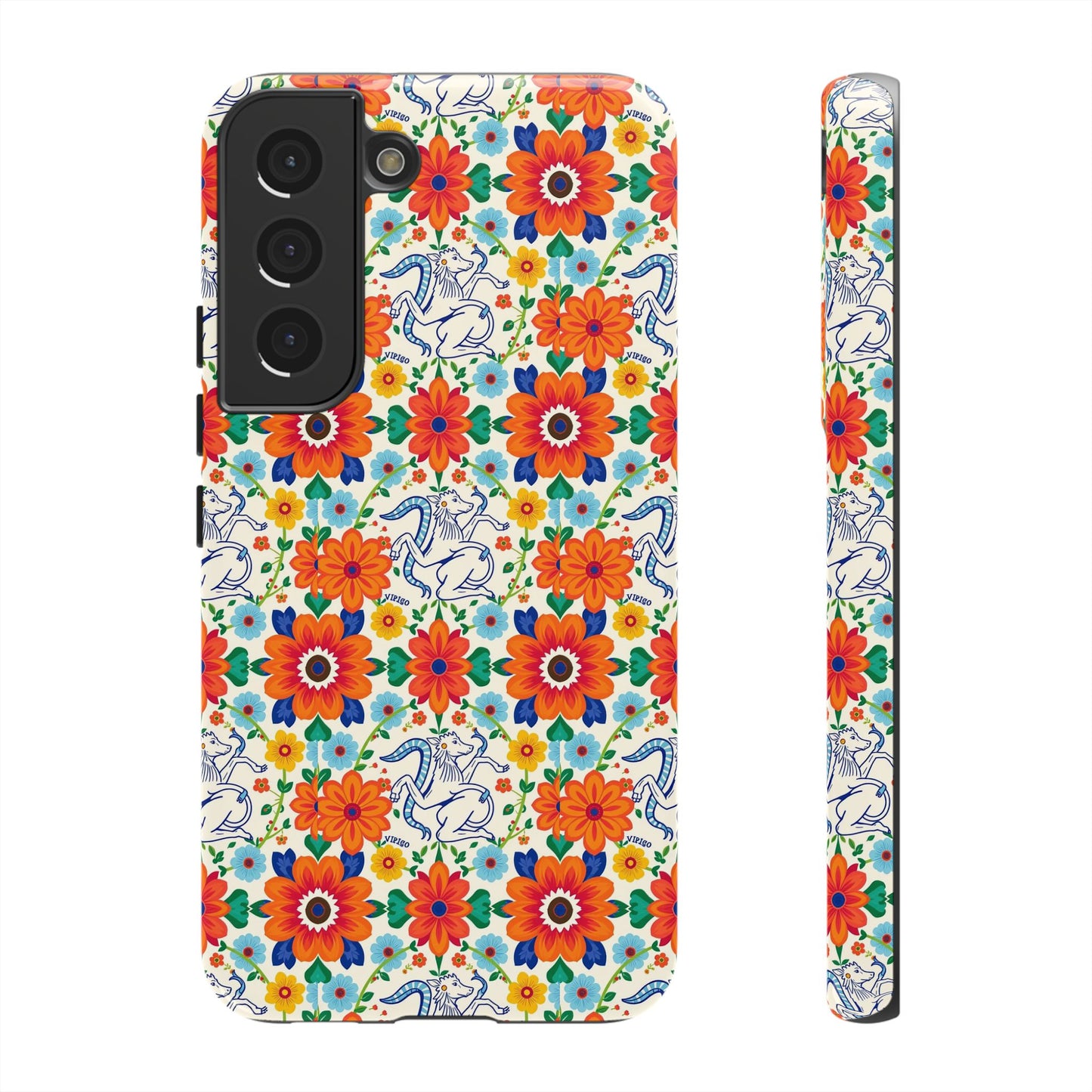 Tough Cases, Virgo, Zodiac v4, Flower Pattern