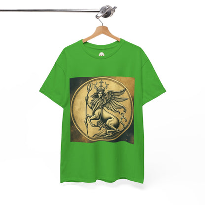 Unisex Heavy Cotton T-Shirt, Angel Animal, Virgo Zodiac Design