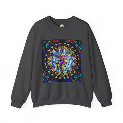 Unisex Heavy Blend™ Crewneck Sweatshirt, Glass, Sagittarius Zodiac Design