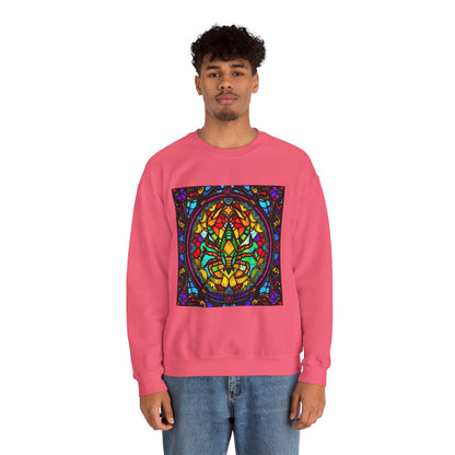 Unisex Heavy Blend™ Crewneck Sweatshirt, Glass 1, Scorpio Zodiac Design