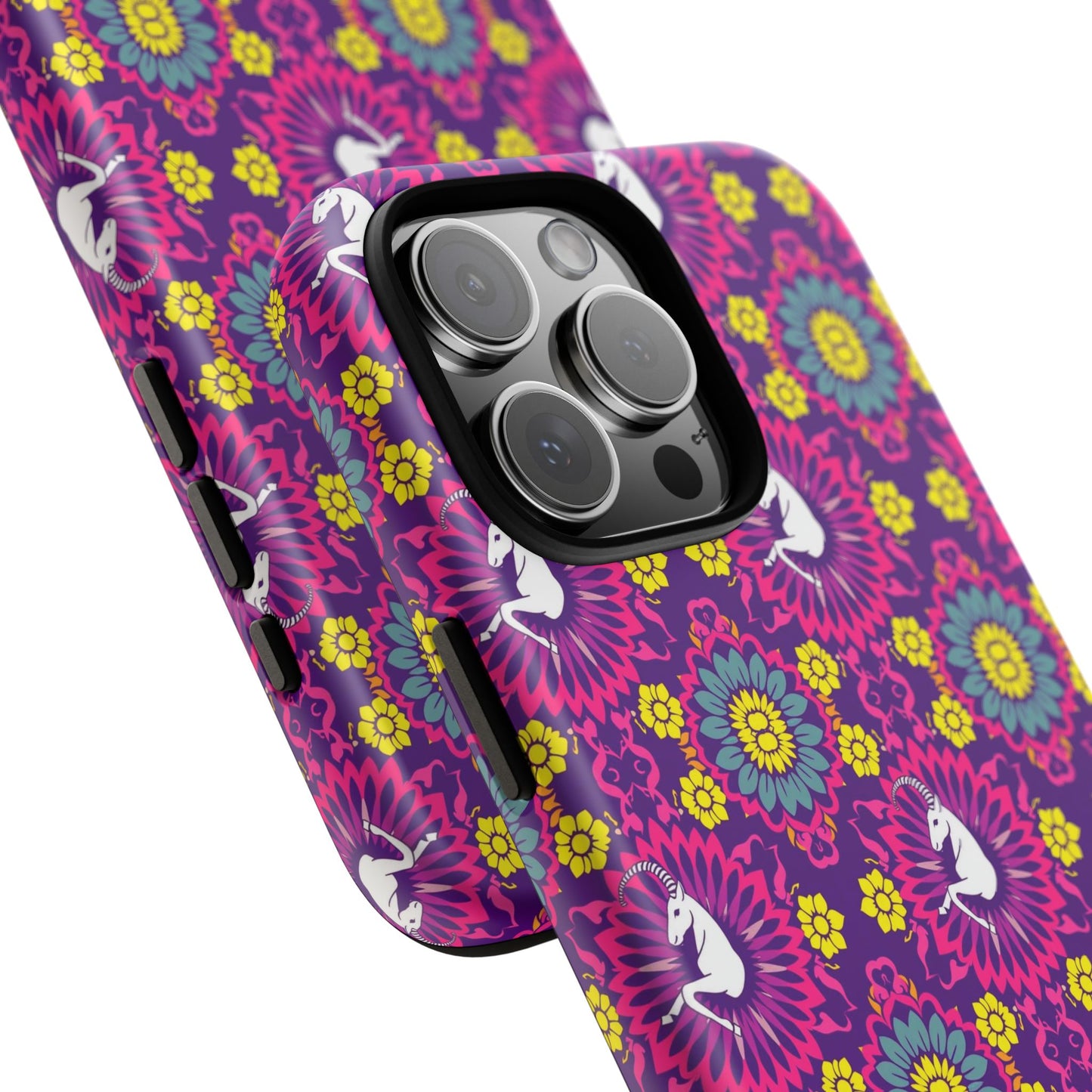 Tough Cases, Capricorn, Zodiac, Flower Pattern