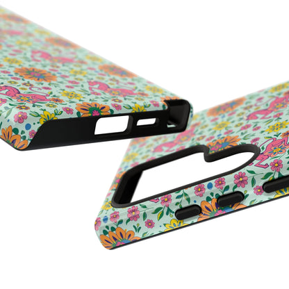 Tough Cases, Aquarius, Zodiac, Flower Pattern