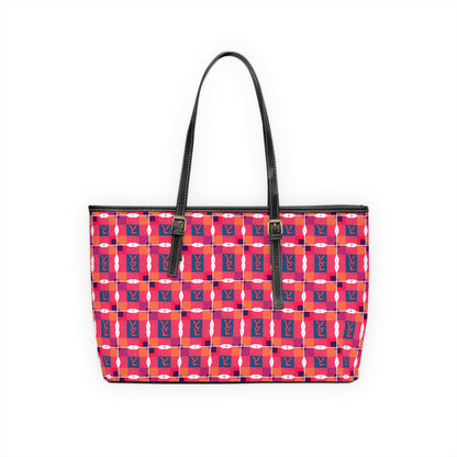 Leather Shoulder Bag, Sagittarius, Zodiac v1, Shapes Pattern