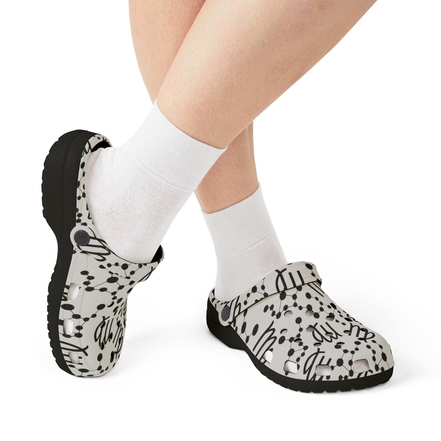 EVA Foam Rubber Shoes (AOP), Material 100% EVA, Virgo Zodiac Design