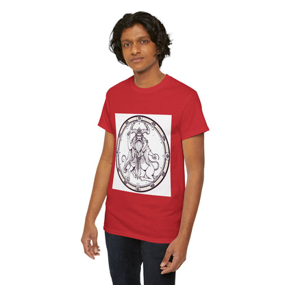 Unisex Heavy Cotton T-Shirt, Bull Centaur, Taurus Zodiac Design