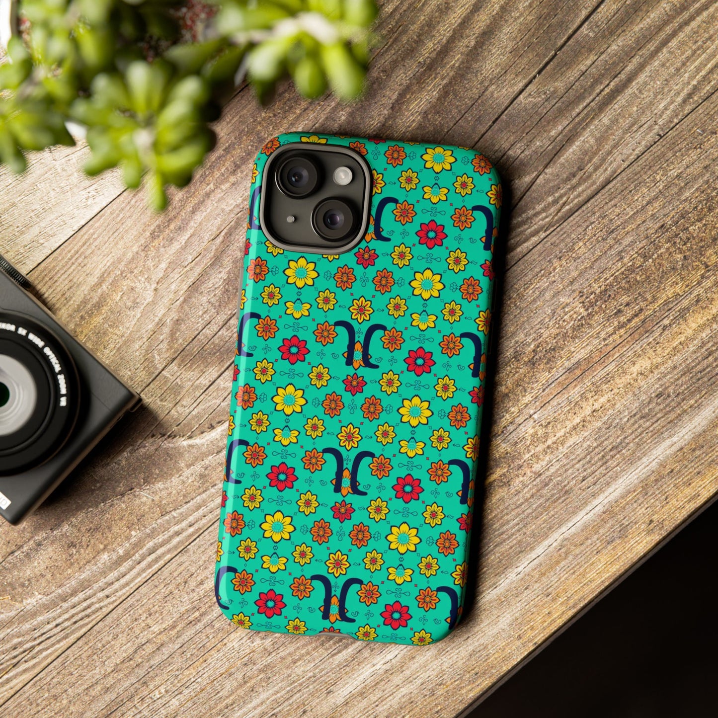 Tough Cases, Aquarius, Zodiac v2, Flower Pattern