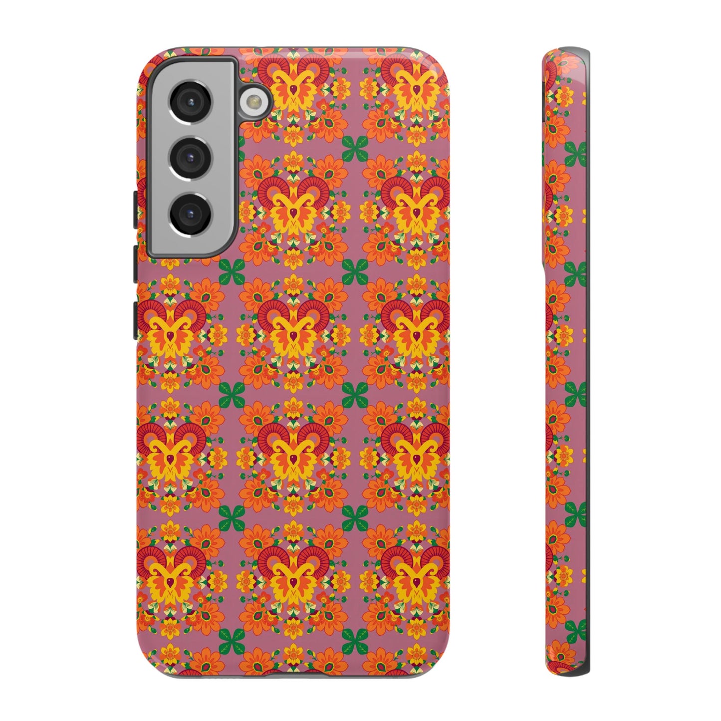 Tough Cases, Aries, Zodiac v1, Flower Pattern