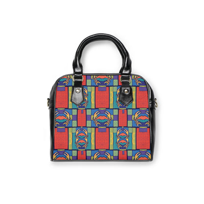 Shoulder Handbag, Cancer, Zodiac v3, Shapes Pattern