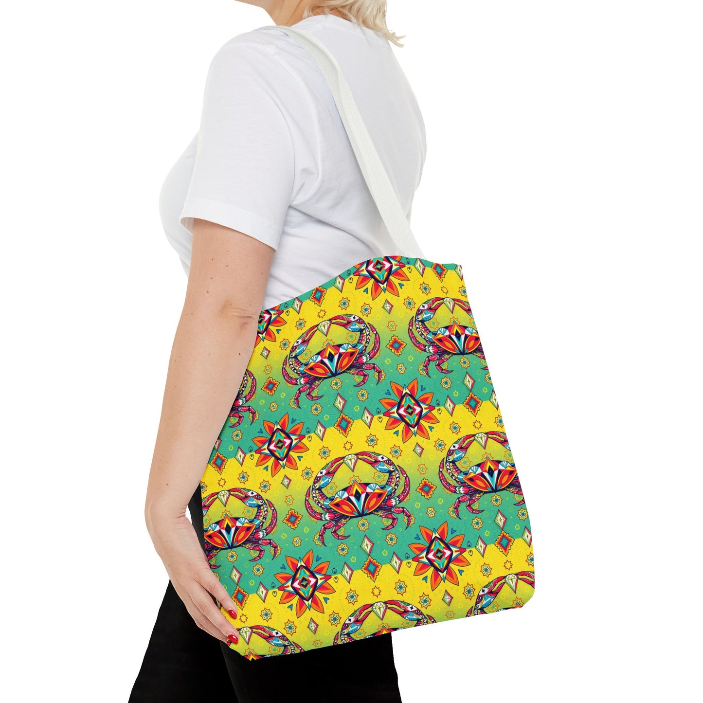 Tote Bag (AOP), Cancer, Zodiac, Jewel Pattern