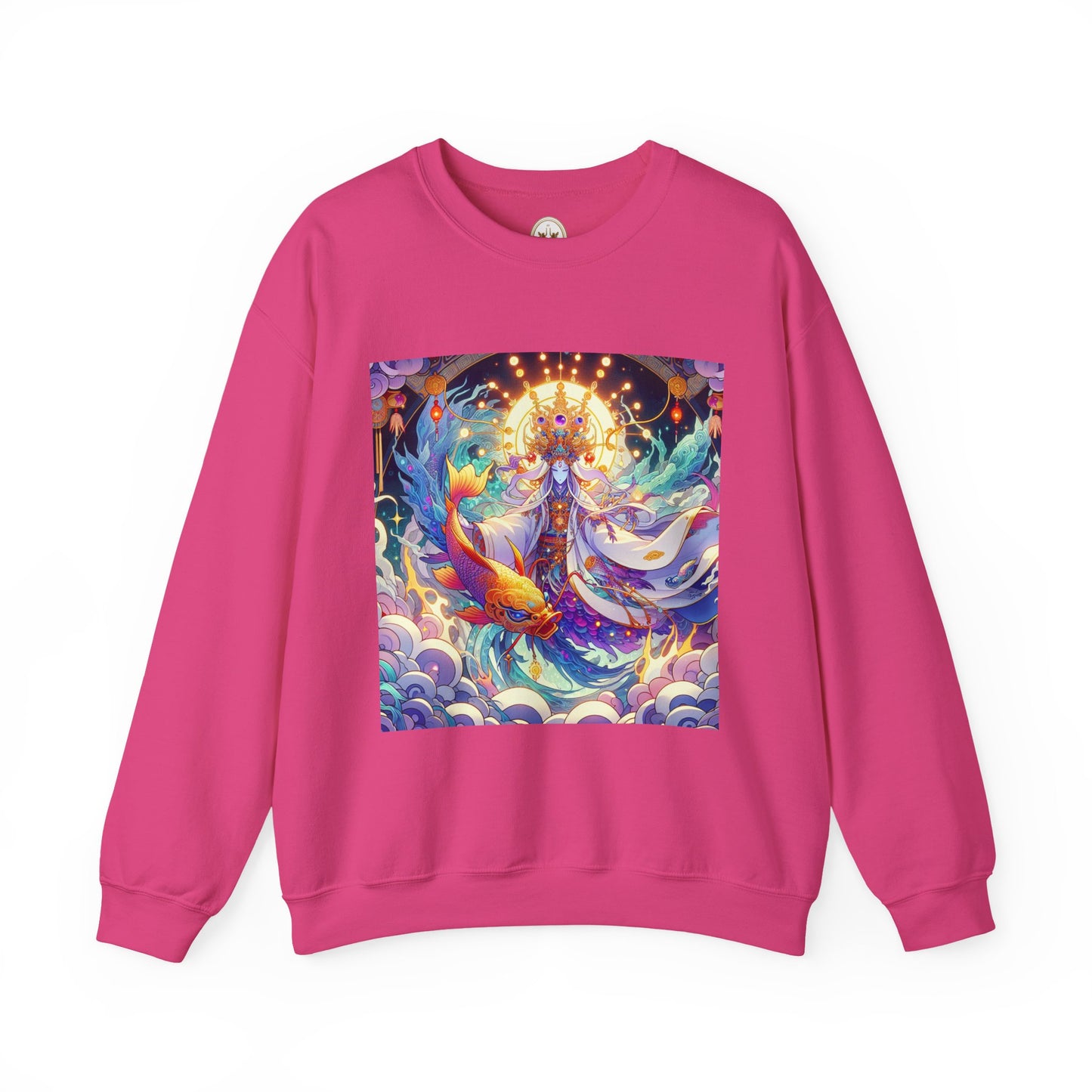 Unisex Heavy Blend™ Crewneck Sweatshirt, Anime Pisces King, Zodiac Design